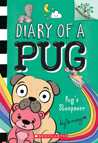 Pug's Sleepover: A Branches Book (Diary of a Pug #6)